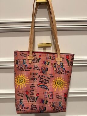Colorful Pink Graphic Tote Bag